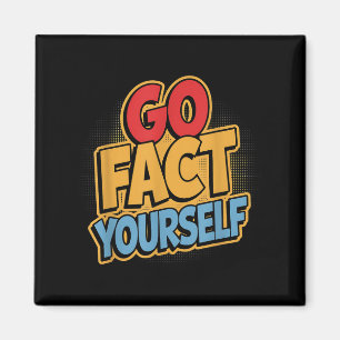 Gehe Tatsache Selbst Lustig Comic P Kunst Boom Slo Magnet