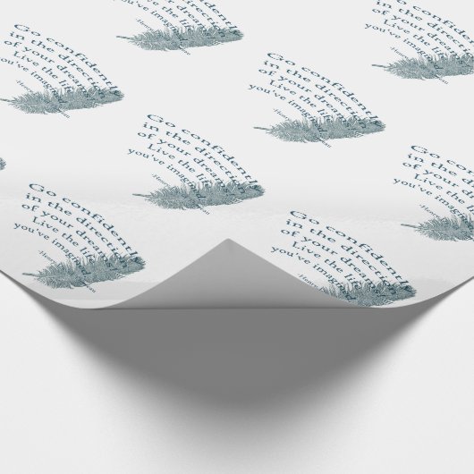 Gehe vertrauensvoll geschenkpapier (Ecke)