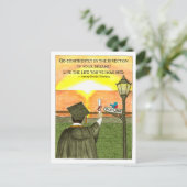 Gehe vertrauensvoll Sunrise-Abschluss Postkarte (Stehend Vorderseite)