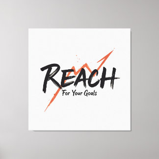 Gehe zu deinen Zielen und Errungenschaften - n02 Leinwanddruck