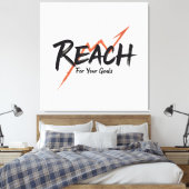 Gehe zu deinen Zielen und Errungenschaften - n02 Leinwanddruck (Insitu (Schlafzimmer))