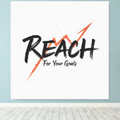 Gehe zu deinen Zielen und Errungenschaften - n02 Leinwanddruck (Insitu (Holzboden))