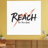 Gehe zu deinen Zielen und Errungenschaften - n02 Leinwanddruck (Insitu (Wohnzimmer))