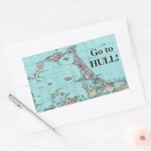 Gehe zu Hull! Rechteckiger Aufkleber (Umschlag)