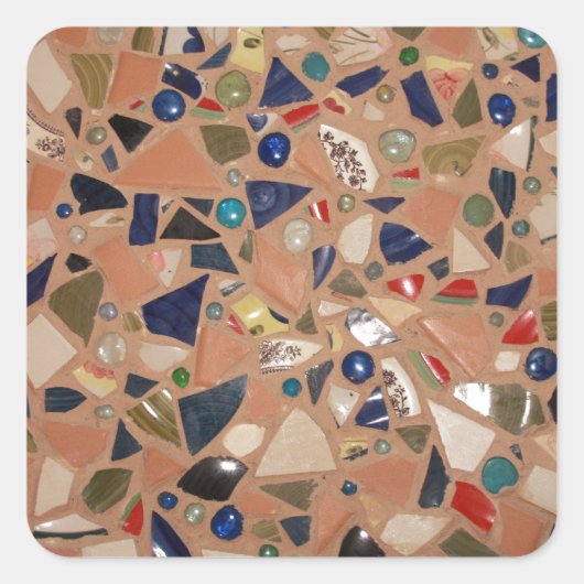 Gehe zu Pieces! Quadratischer Aufkleber (Vorderseite)