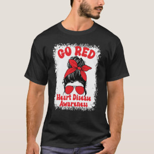 Gehe zum Bewusstsein für die Rote Herzkrankheit, d T-Shirt