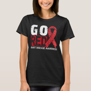 Gehe zum Bewusstsein für die Rote Herzkrankheit, d T-Shirt