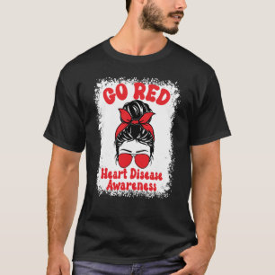 Gehe zum Bewusstsein für die Rote Herzkrankheit, d T-Shirt