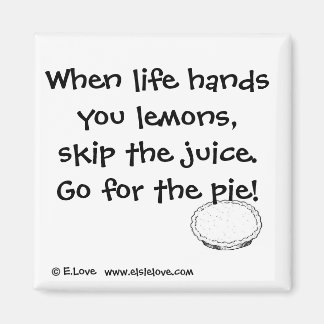 Gehe zum Kuchen! Magnet