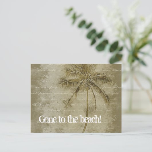 Gehe zum Strand! Änderung der Postkarten (Stehend Vorderseite)