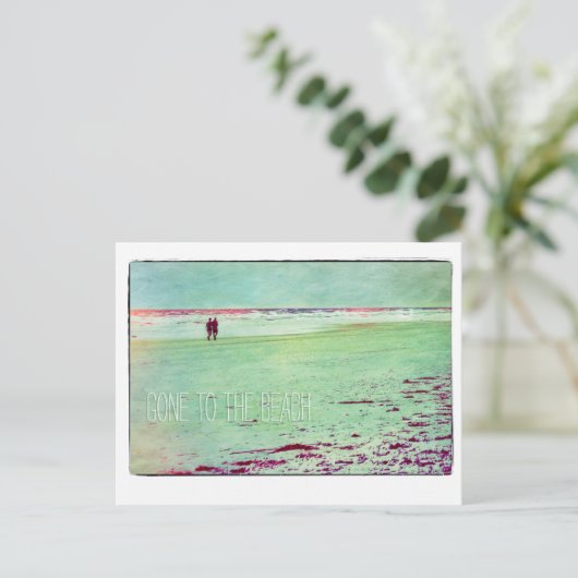 Gehe zum Strand! Änderung der Postkarten (Stehend Vorderseite)