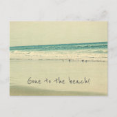 Gehe zum Strand! Änderung der Postkarten (Vorderseite)