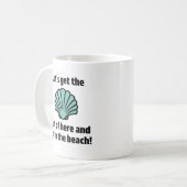 Gehe zum Strand Kaffeetasse (Vorderseite Links)
