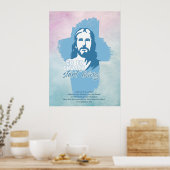 Gehe zur Kirche...! Jesus Christus. Christlicher P Poster (Küche)