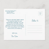 Gehe zur Kirche...! Jesus Christus. Christlicher P Postkarte (Rückseite)