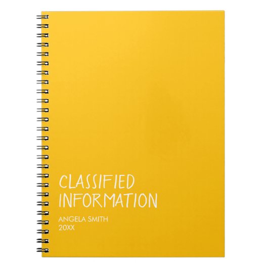 Geheftes Informationsheft – Lustiger dunkler Humor Notizblock (Vorderseite)