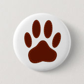geheftete Felt Dog Paw Print Button (Vorderseite)