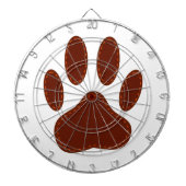 geheftete Felt Dog Paw Print Dartscheibe (vorne)