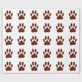 geheftete Felt Dog Paw Print Geschenkpapier (Flach)