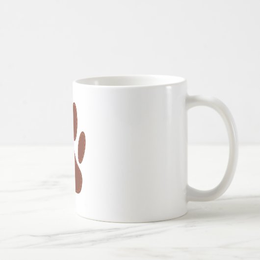 geheftete Felt Dog Paw Print Kaffeetasse (Rechts)