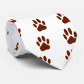 geheftete Felt Dog Paw Print Krawatte (Gerollt)
