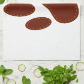 geheftete Felt Dog Paw Print Küchentuch (Gefaltet)