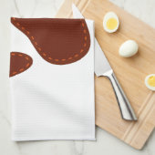 geheftete Felt Dog Paw Print Küchentuch (Viertel Falte)