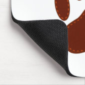 geheftete Felt Dog Paw Print Mousepad (Ecke)