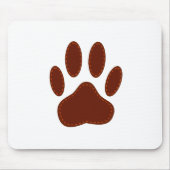 geheftete Felt Dog Paw Print Mousepad (Vorne)