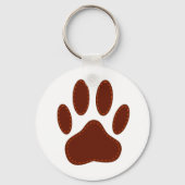 geheftete Felt Dog Paw Print Schlüsselanhänger (Vorderseite)