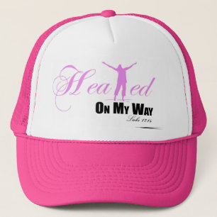 Geheilt auf meinem Hut der Weisen-(Rosa, Weiß, Truckerkappe