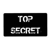 GEHEIM-ETIKETTEN (Vorne)