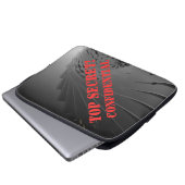 geheim laptopschutzhülle (Vorne Knopf)