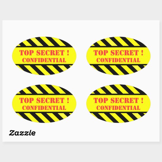 geheim ovaler aufkleber (Blatt)