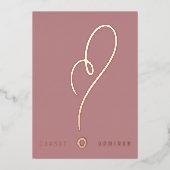 Geheimadmirer FUN FAPPY Pink Heart Valentine Folieneinladung (Vorderseite)