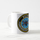 Geheimagent der Spinne patch.russian Kaffeetasse (Vorderseite Links)