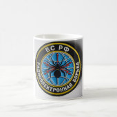 Geheimagent der Spinne patch.russian Kaffeetasse (Mittel)
