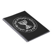Geheimagent-Logo Mossad IDFs Israel Notizblock (Rechte Seite)
