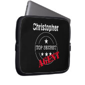 Geheimagent Personalisiert Laptopschutzhülle (Vorne Rechts)