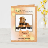 Geheimatter Begleiter - Gedenkstätte für Hundeverl Karte (Gelbe Blume)