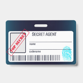Geheimdienst Agent Detection Spy Mystery Party Ausweis