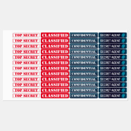 Geheimdienst Agent Detection Spy Mystery Party Etiketten