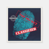 Geheimdienst Agent Detection Spy Mystery Party Serviette (Vorderseite)