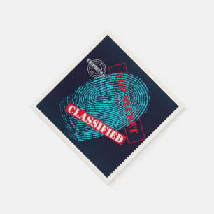 Geheimdienst Agent Detection Spy Mystery Party Serviette