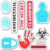 Geheimdienstmysterium für Agent Aufkleber (Vorderseite)