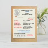 Geheime Agent im Ruhestand Party Einladung (Stehend Vorderseite)