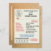 Geheime Agent im Ruhestand Party Einladung (Vorne/Hinten)