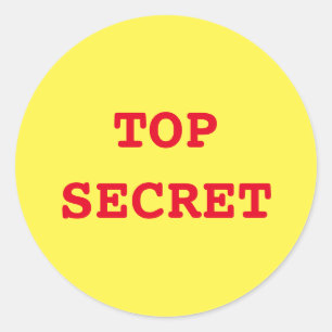 "Geheime Agent-/Spions-" Aufkleber