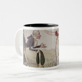 Geheime Beleidigung oder Bestechung und Korruption Zweifarbige Tasse (Vorderseite Links)