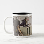 Geheime Beleidigung oder Bestechung und Korruption Zweifarbige Tasse (Links)